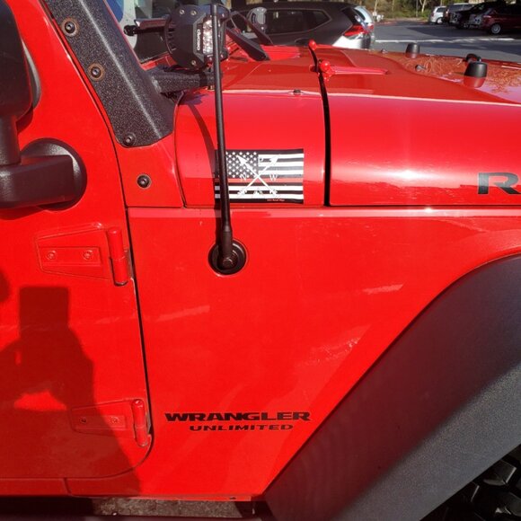 PNW Arrows Red Line Fire Flag Decal - Picture 4 of 8